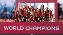 Barcelona coach Xavi among Spanish icons celebrating Women's World Cup triumph