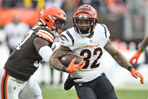 Bengals RB Williams carted off with ankle injury