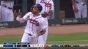 Braves' Eddie Rosario makes a diving play in left and follows it up with a two-run homer vs. the Mets