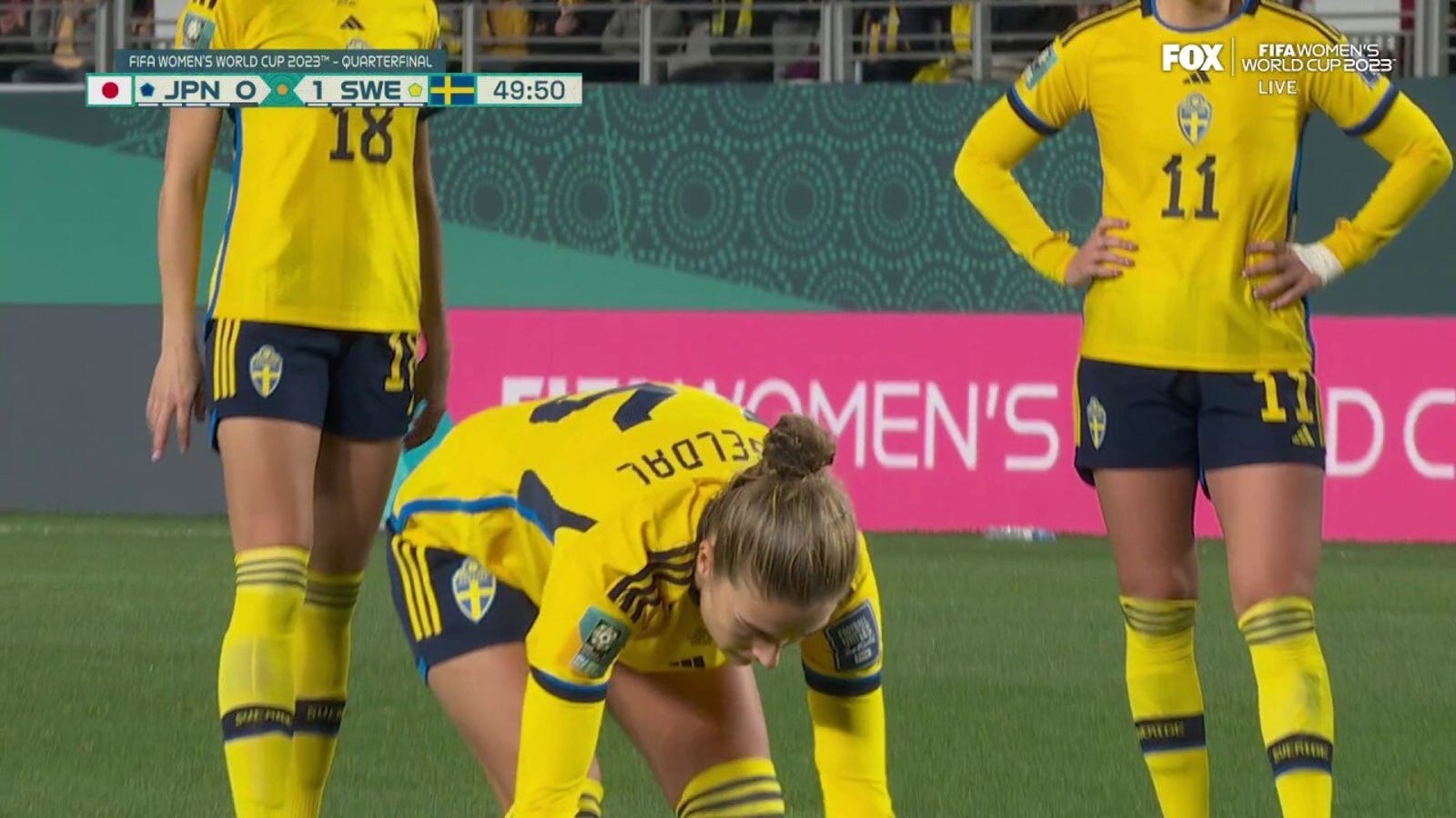 Sweden's Filippa Angeldahl scores goal vs. Japan in 51'