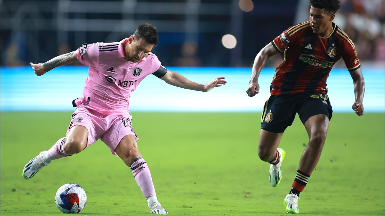 Lionel Messi scores his first brace with Inter Miami vs. Atlanta United in the Leagues Cup