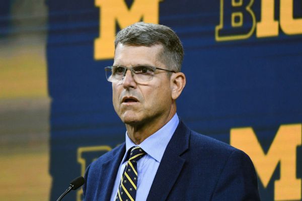 Michigan to rotate coaches during Harbaugh ban