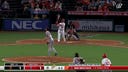 Mike Moustakas crushes a three-run home run to give the Angels the lead over the Giants