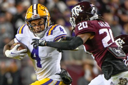 No. 5 LSU to be without RB Emery vs. No. 8 FSU