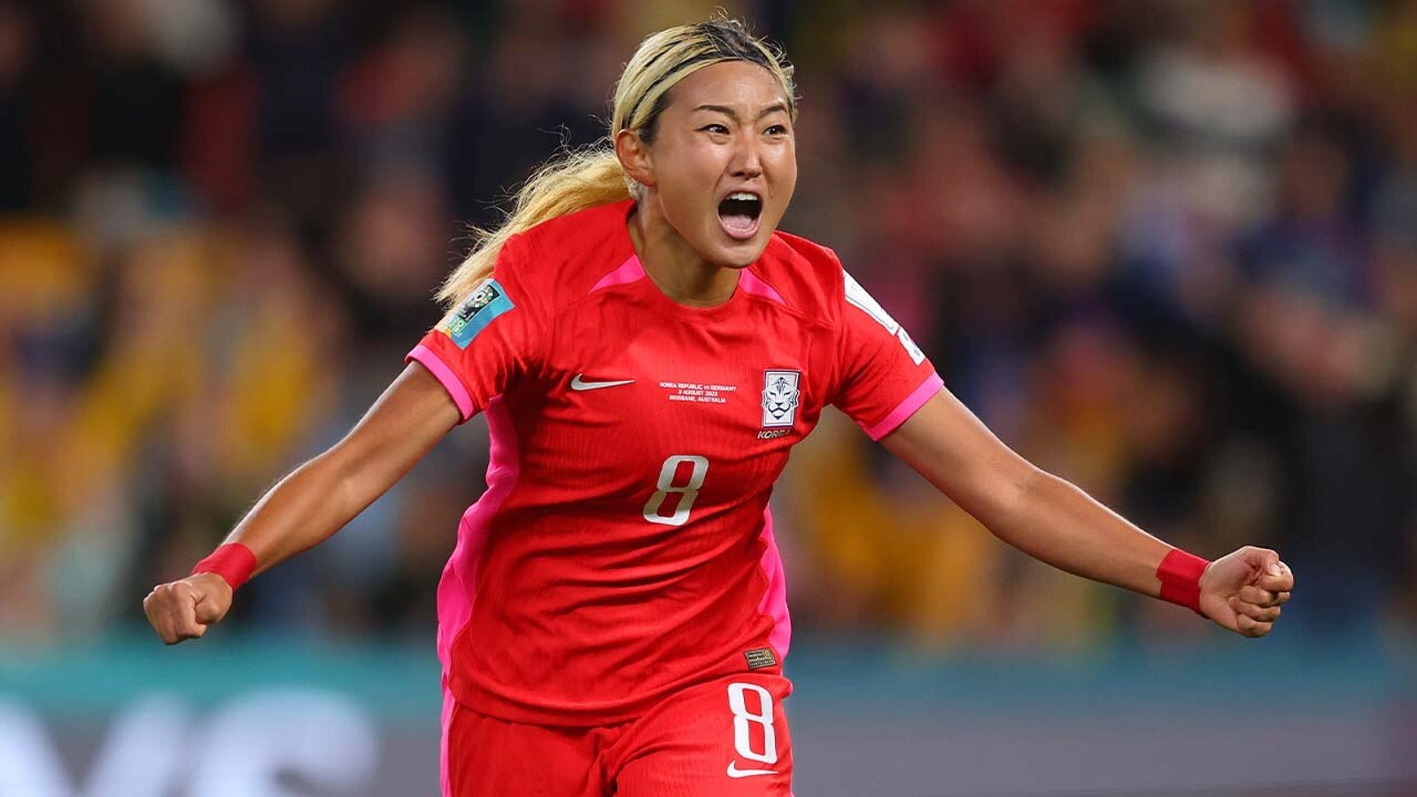 Republic of Korea's Cho Sohyun scores goal vs. Germany in 6'