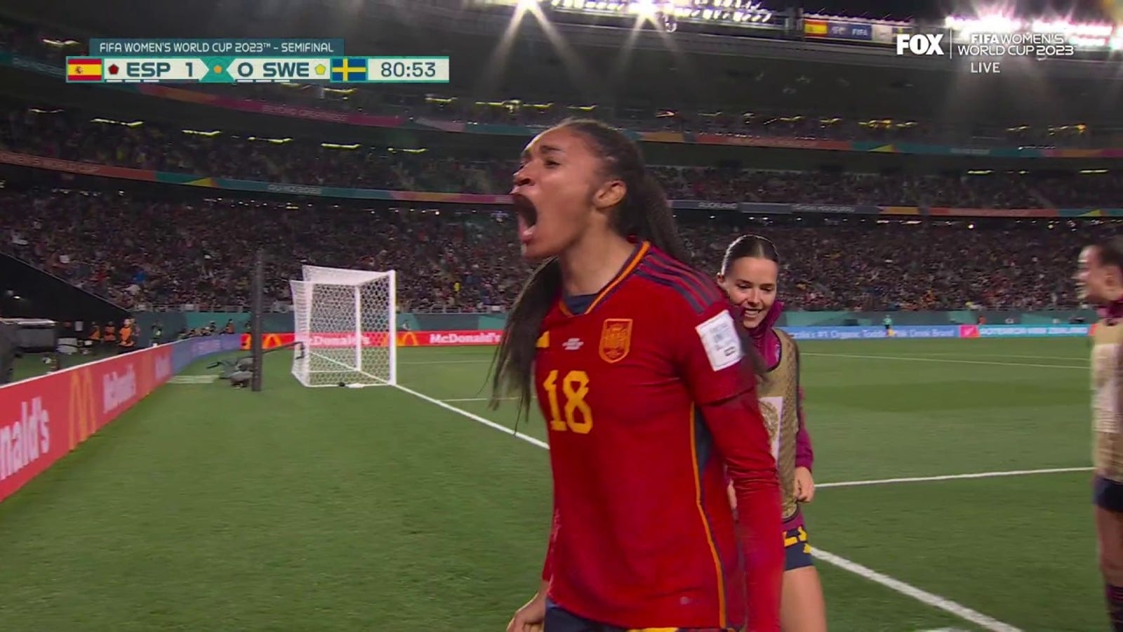 Spain's Salma Paralluelo scores goal vs. Sweden in 81' | 2023 FIFA Women's World Cup