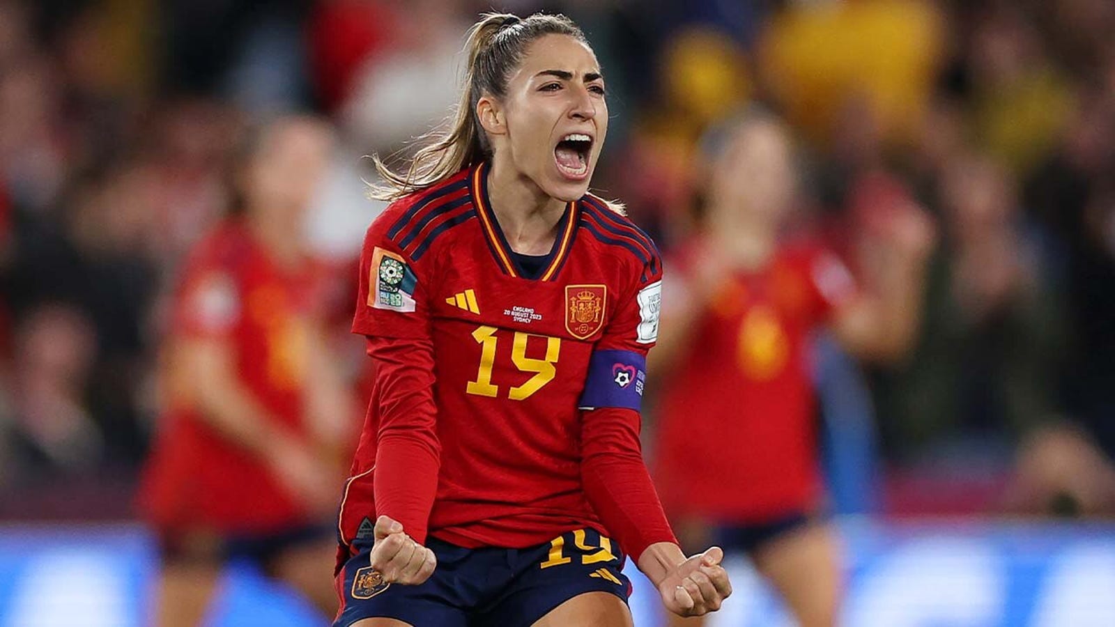 Spain's Olga Carmona scores the game's only goal