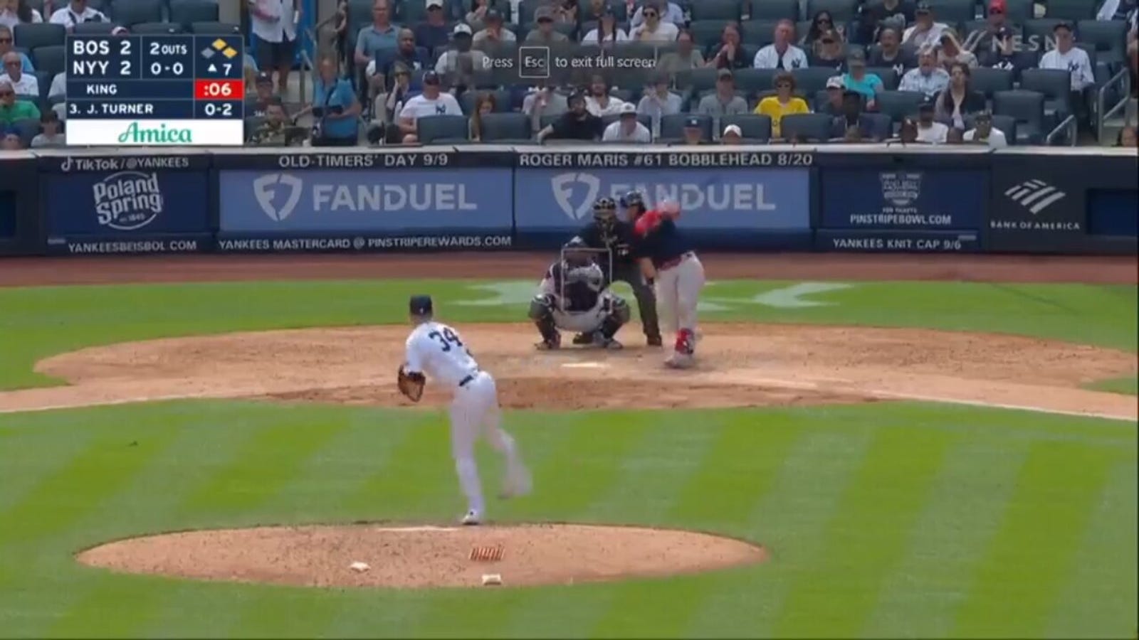 Justin Turner smokes a three-run home run as the Red Sox grab the lead vs. Yankees