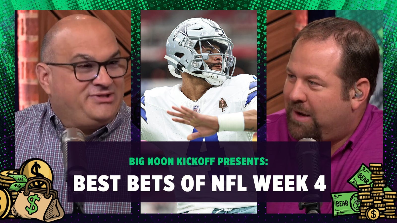 Cowboys vs. Patriots, Rams vs. Colts, Bengals vs. Titans in Bear's NFL Week 4 Bets