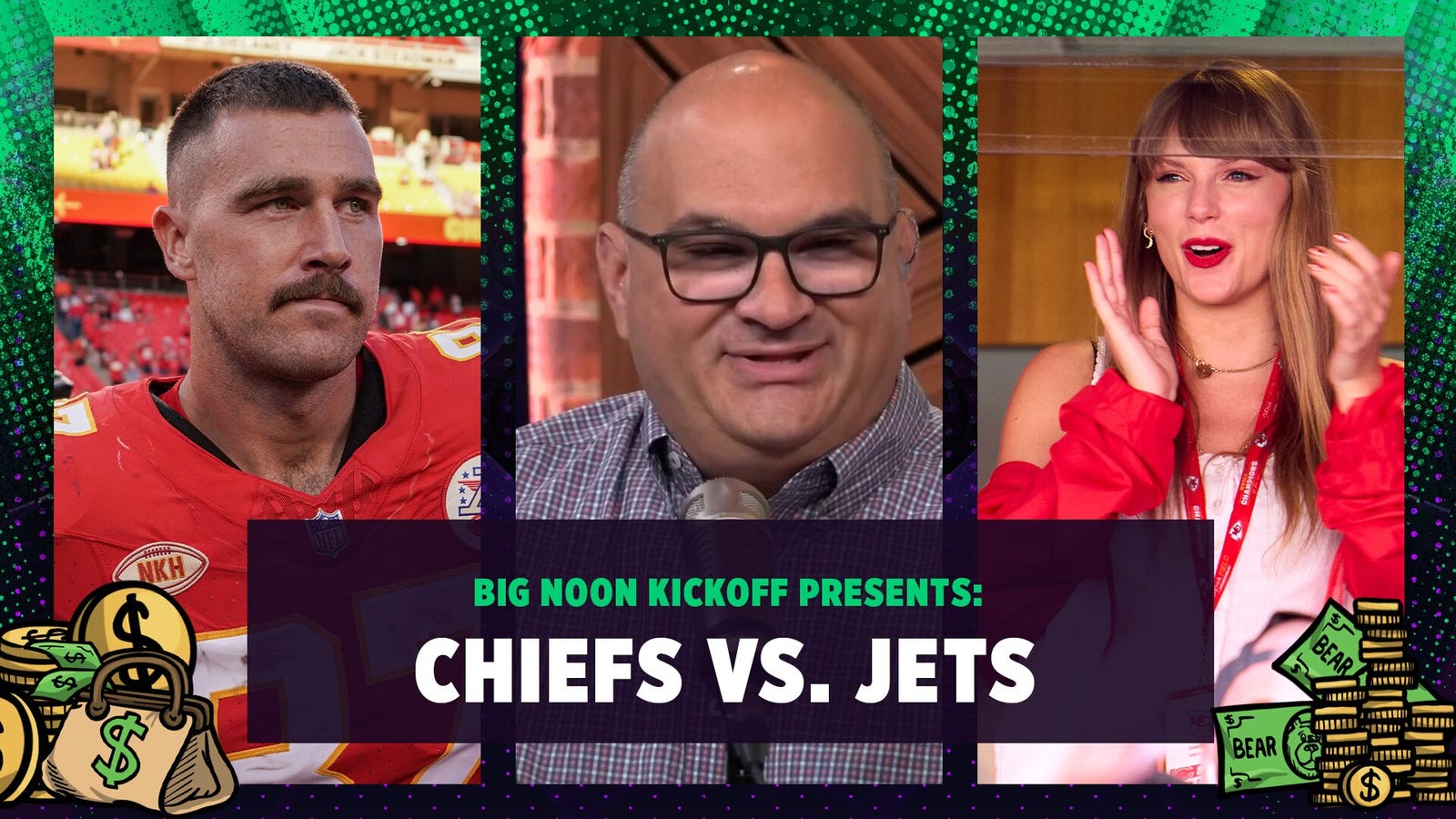 Taylor Swift, Travis Kelce prop bets, Chiefs vs. Jets predictions 