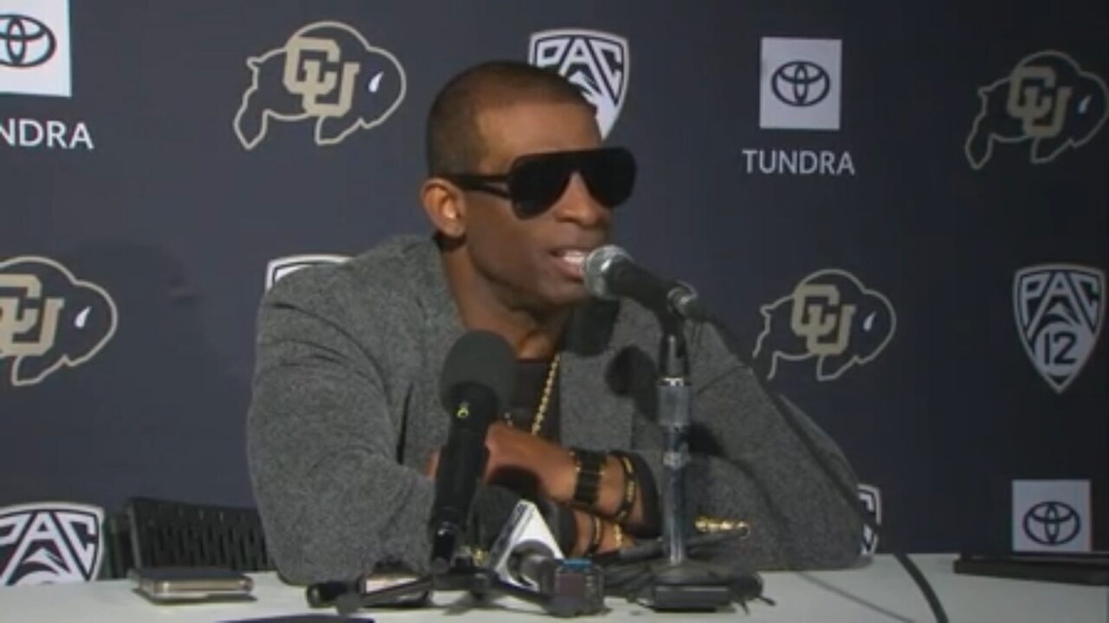 Deion Sanders discusses Colorado's blowout loss to Oregon