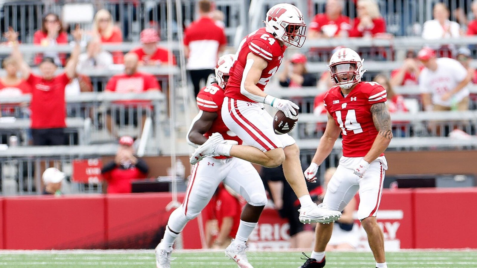 Wisconsin defense forces FIVE INTs in blowout of Georgia Southern