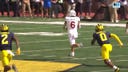 Gavin Wimsatt connects with Christian Dremel on a 69-yard TD pass, giving Rutgers an early lead vs. Michigan