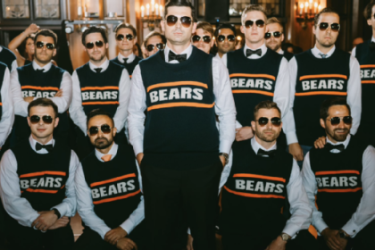 Mustachioed matrimony: Bears fans pay homage to Mike Ditka during wedding