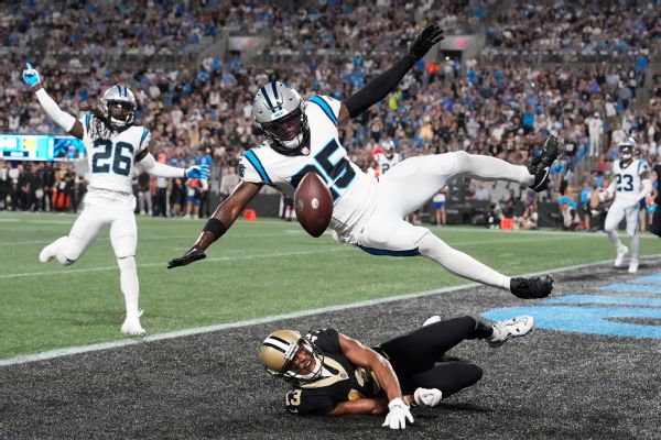 Source: Panthers S Woods could miss 4-6 weeks