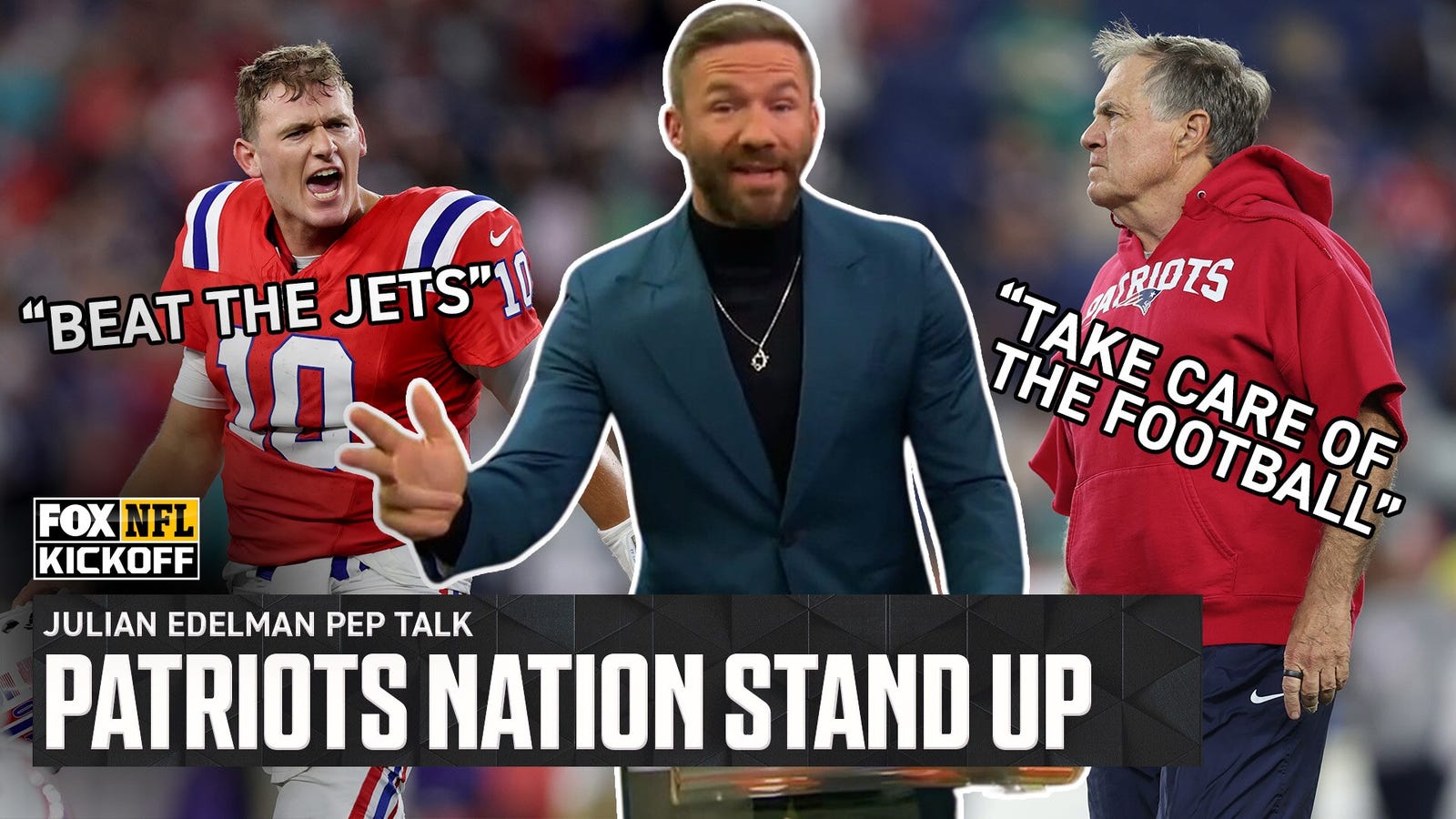 Julian Edelman gives his best 'Bill Belicheck pep talk' to Patriots fans ahead of Jets matchup 