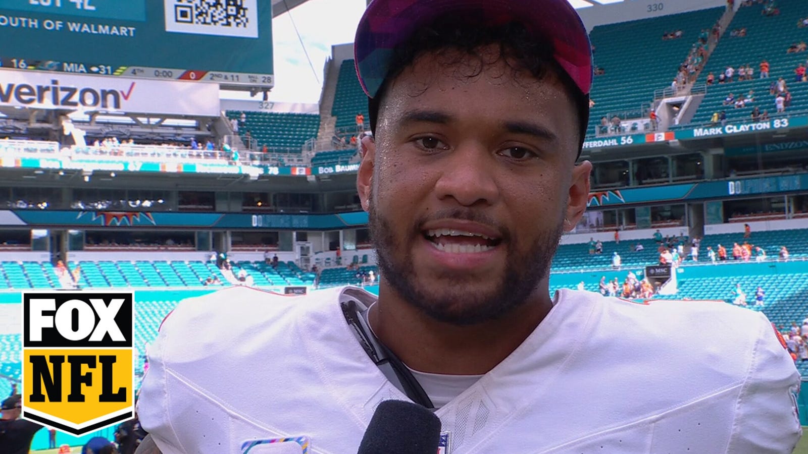 Tua Tagovailoa on Dolphins defense helping them defeat Giants