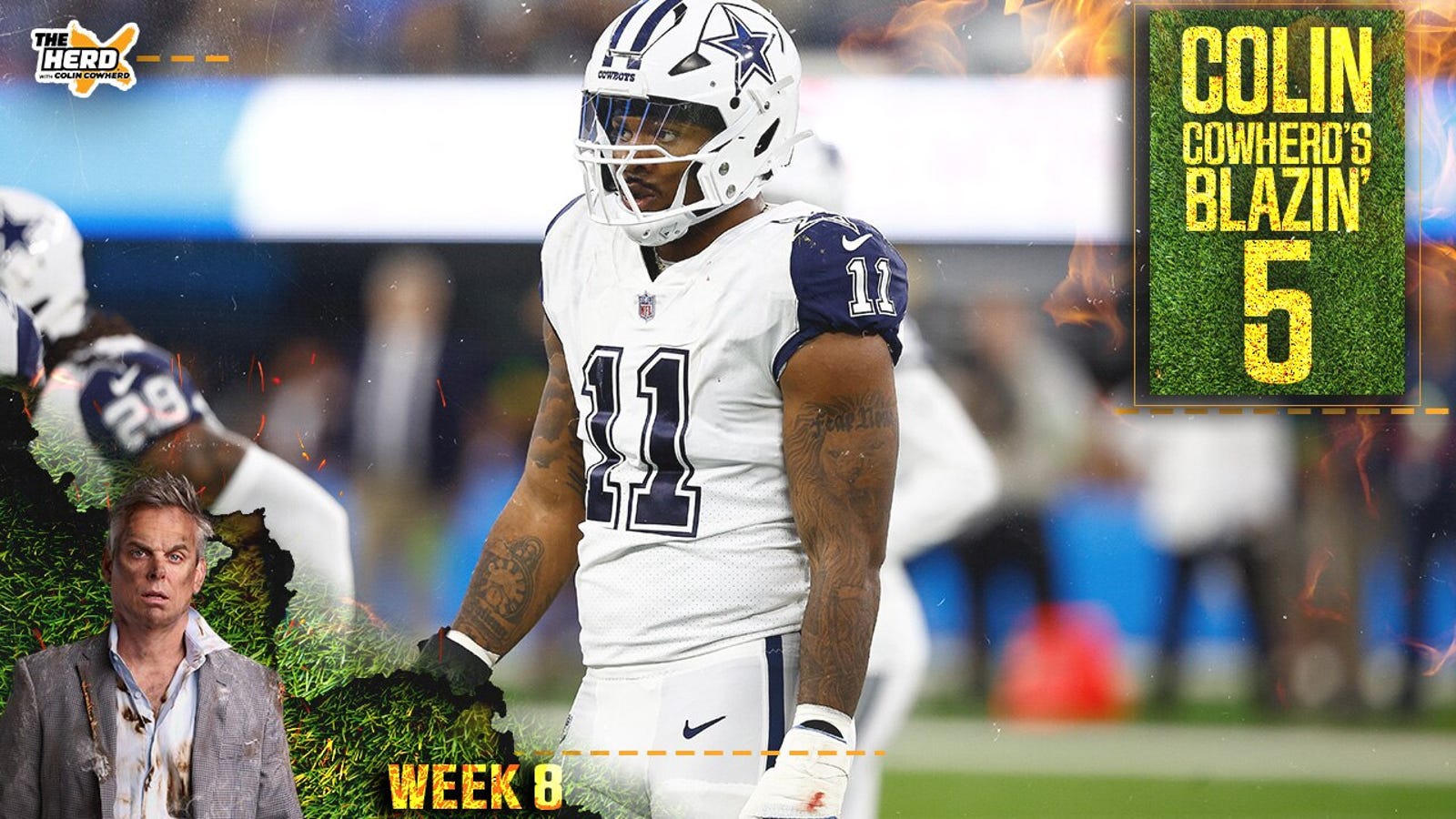 Blazin' 5: Cowboys defeat Rams, Lions blowout Raiders, Giants upset win in Week 8 