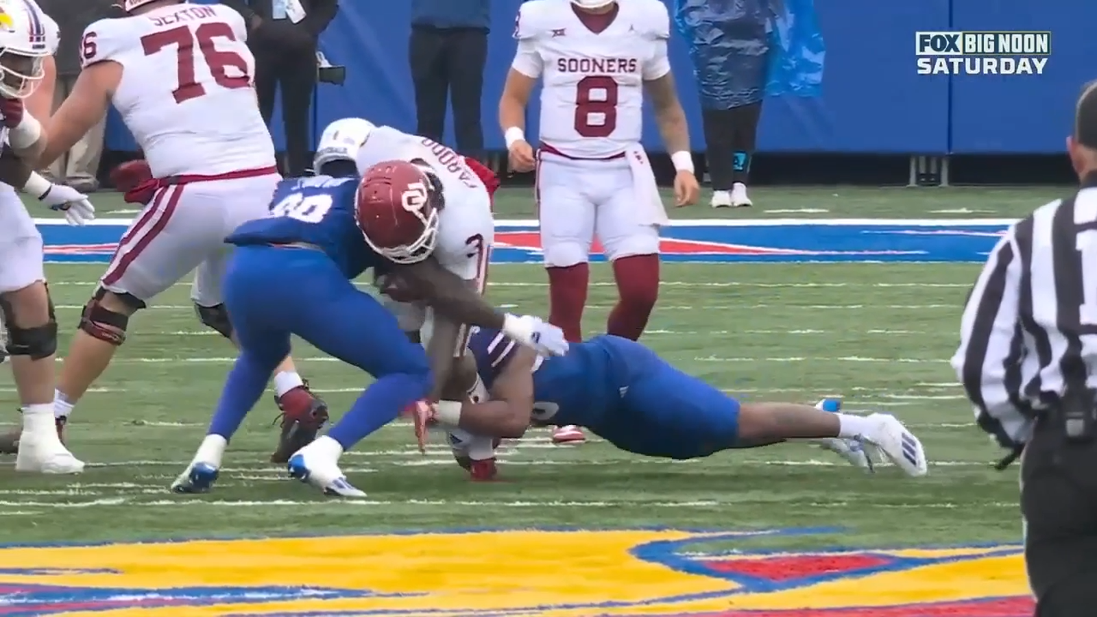 JB Brown's nasty forced fumble fuels Jason Bean's ELECTRIC 38-yard rushing TD