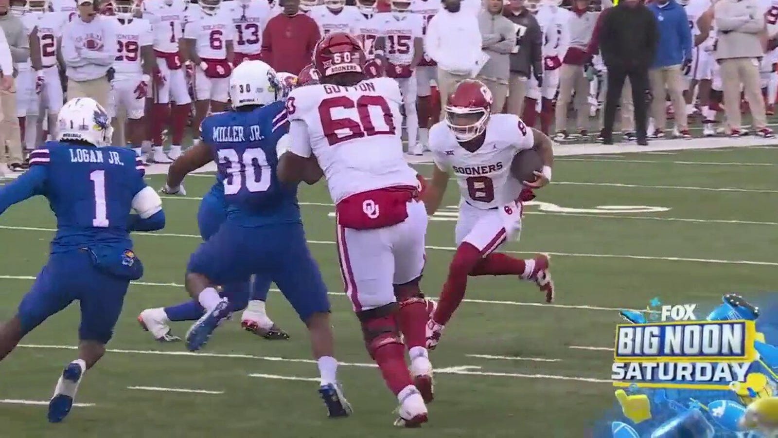 Oklahoma's Dillon Gabriel rushes for 7-yard TD