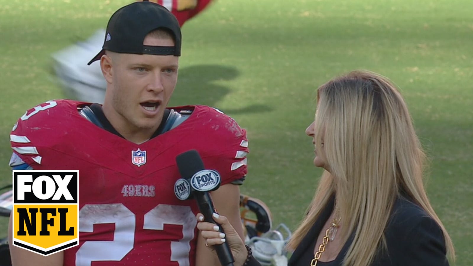 Christian McCaffrey credits O-line after career-high game vs. Cardinals