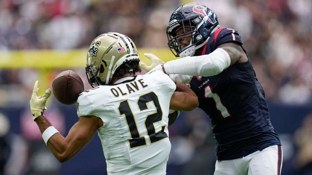 Despite a number of acrobatic catches, Saints' Chris Olave still learning how to be great