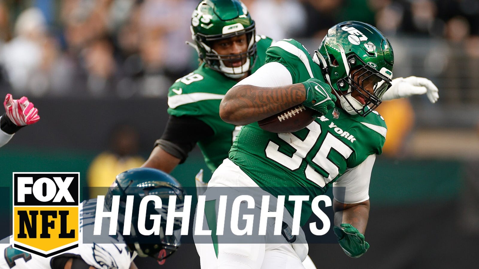 Jets defense forces four turnovers in stunning 20-14 win over Eagles 