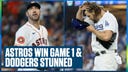 Houston Astros handle business & the Diamondbacks pull off the game 1 upset | Flippin' Bats