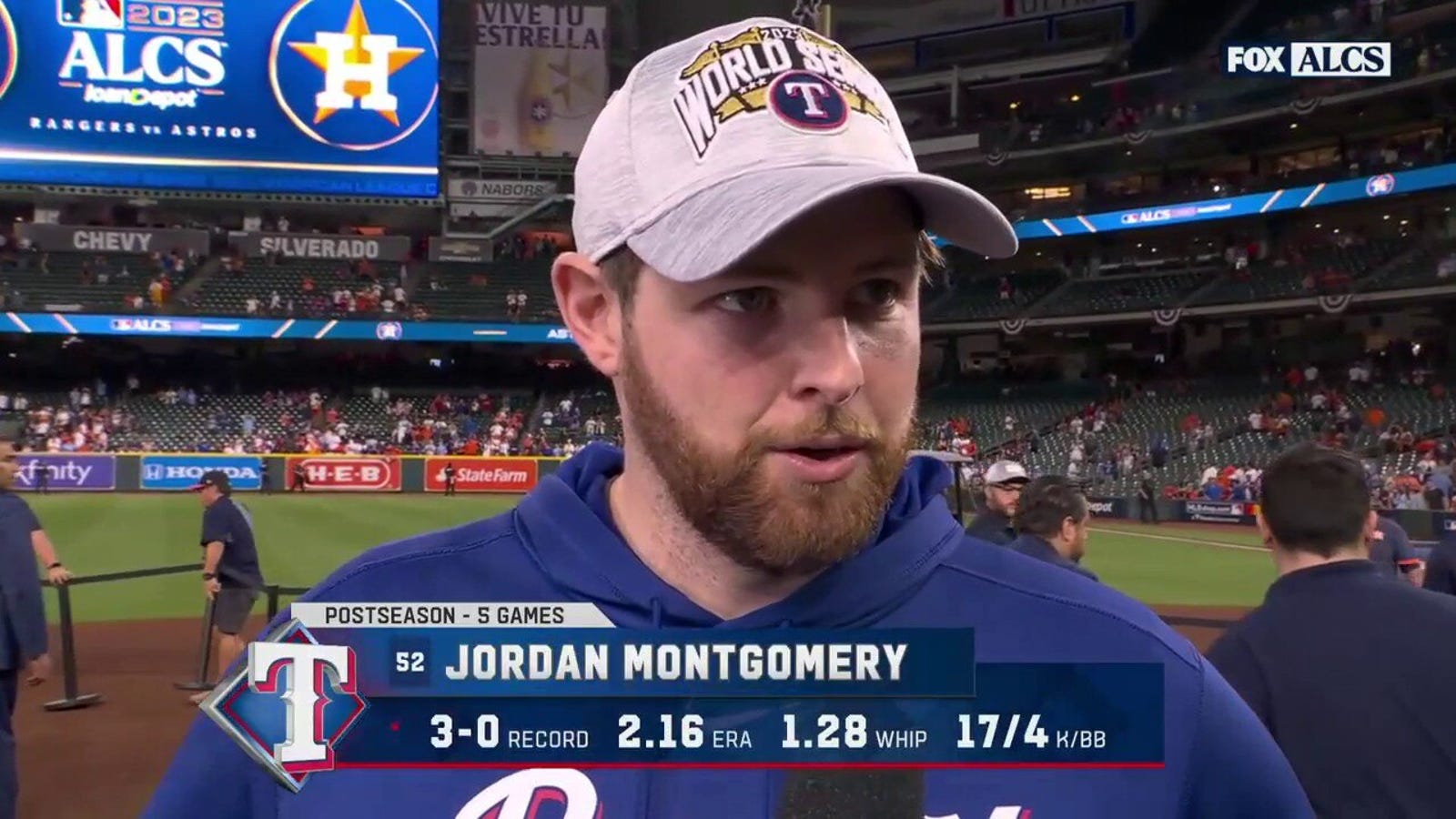 Jordan Montgomery on Rangers defeating Astros in ALCS 