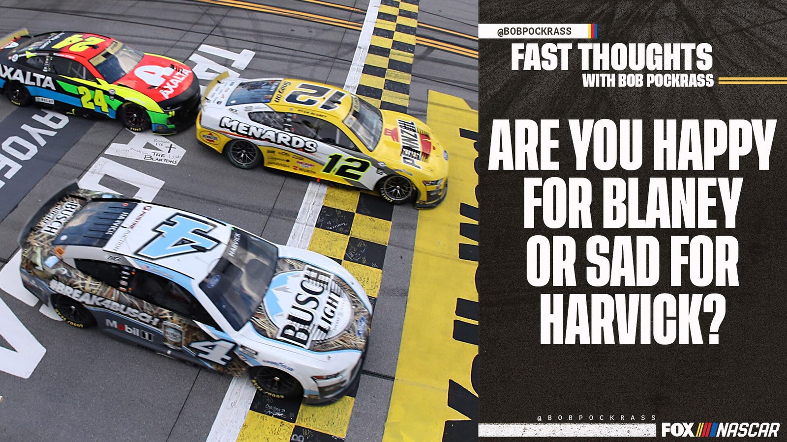 Fast Thoughts: Happy for Ryan Blaney or sad for Kevin Harvick?