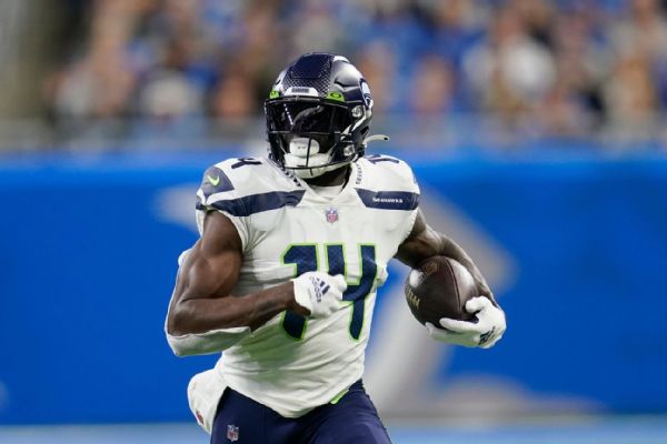 Seahawks' Metcalf to miss first game of career