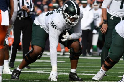Spartans lineman to miss half over personal foul