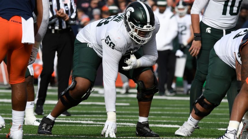 Spartans lineman to miss half over personal foul