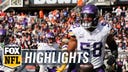 Vikings defense dominates in 19-13 victory vs. Bears.