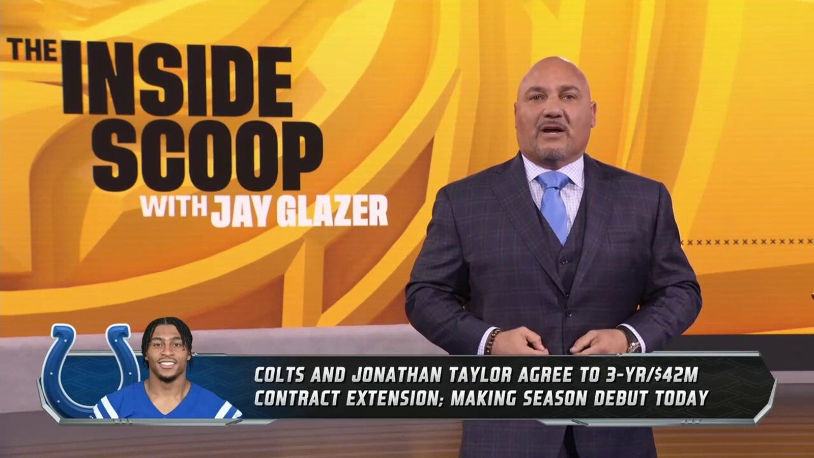 Jay Glazer on Jonathan Taylor's new deal with Colts, Mac Jones' injury status and more 