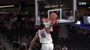 Arizona's Keshad Johnson makes the steal and delivers a ferocious windmill dunk against Michigan State