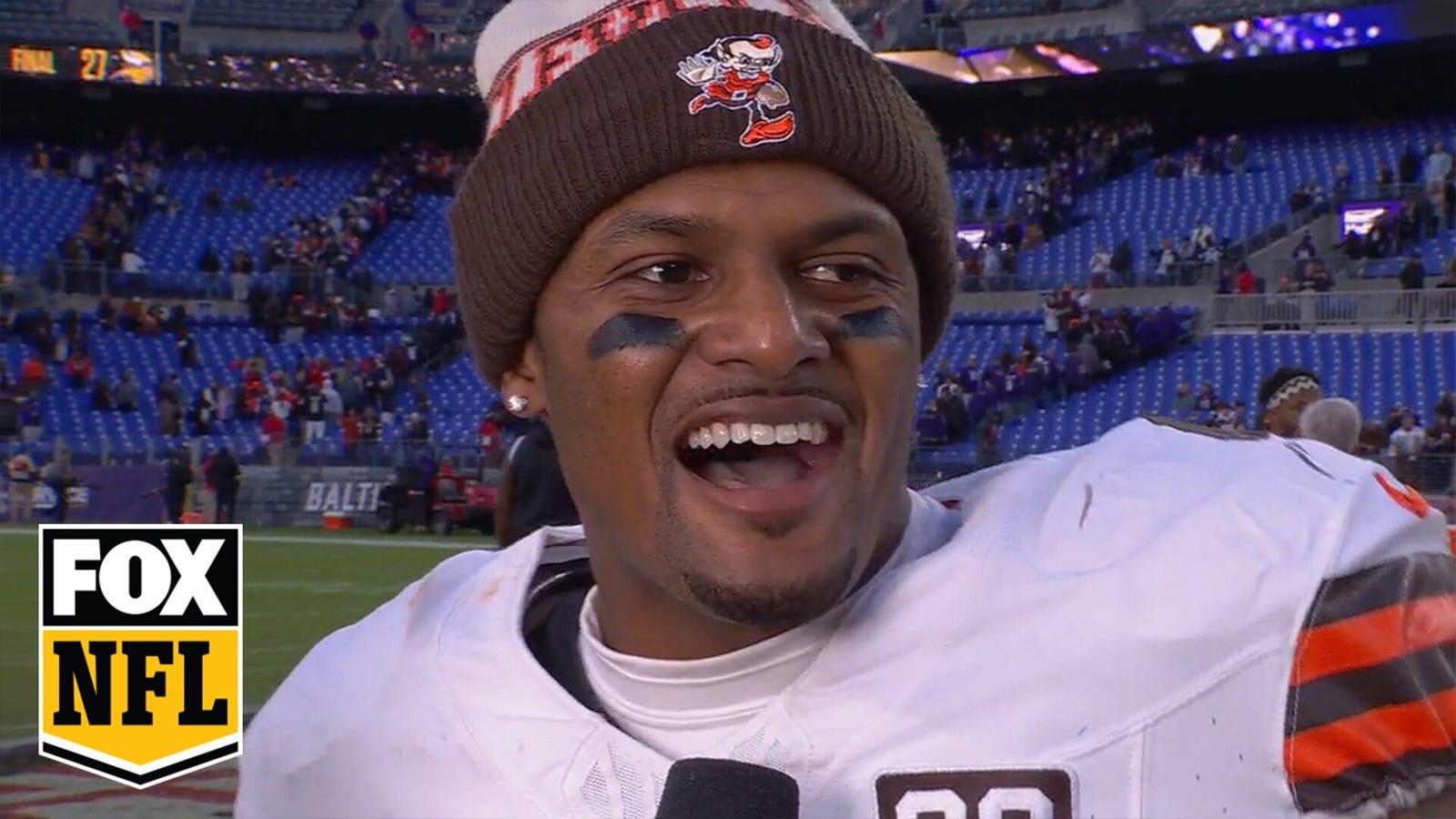 Deshaun Watson on Browns' comeback win over Ravens: "We never quit"