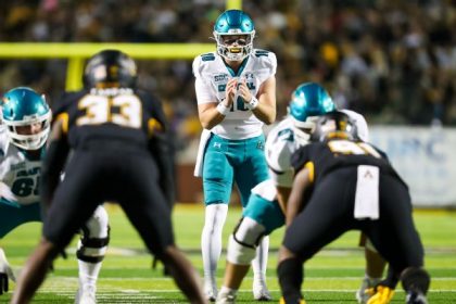 CCU QB McCall not cleared, out for game at ODU