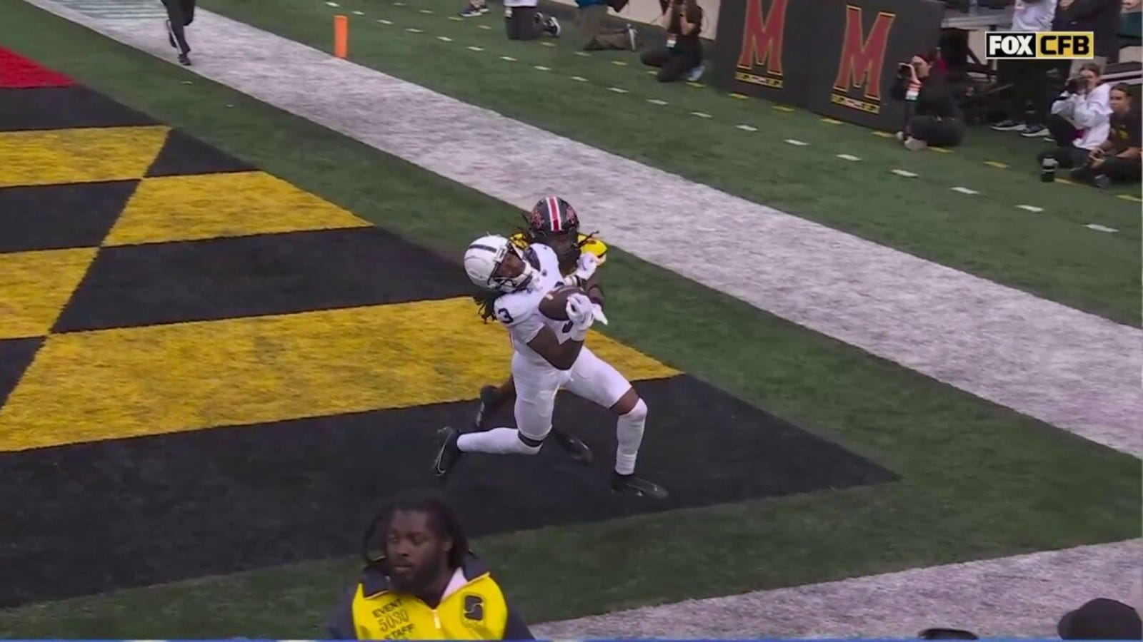 Dante Cephas makes an unreal one-handed TD catch vs. Maryland