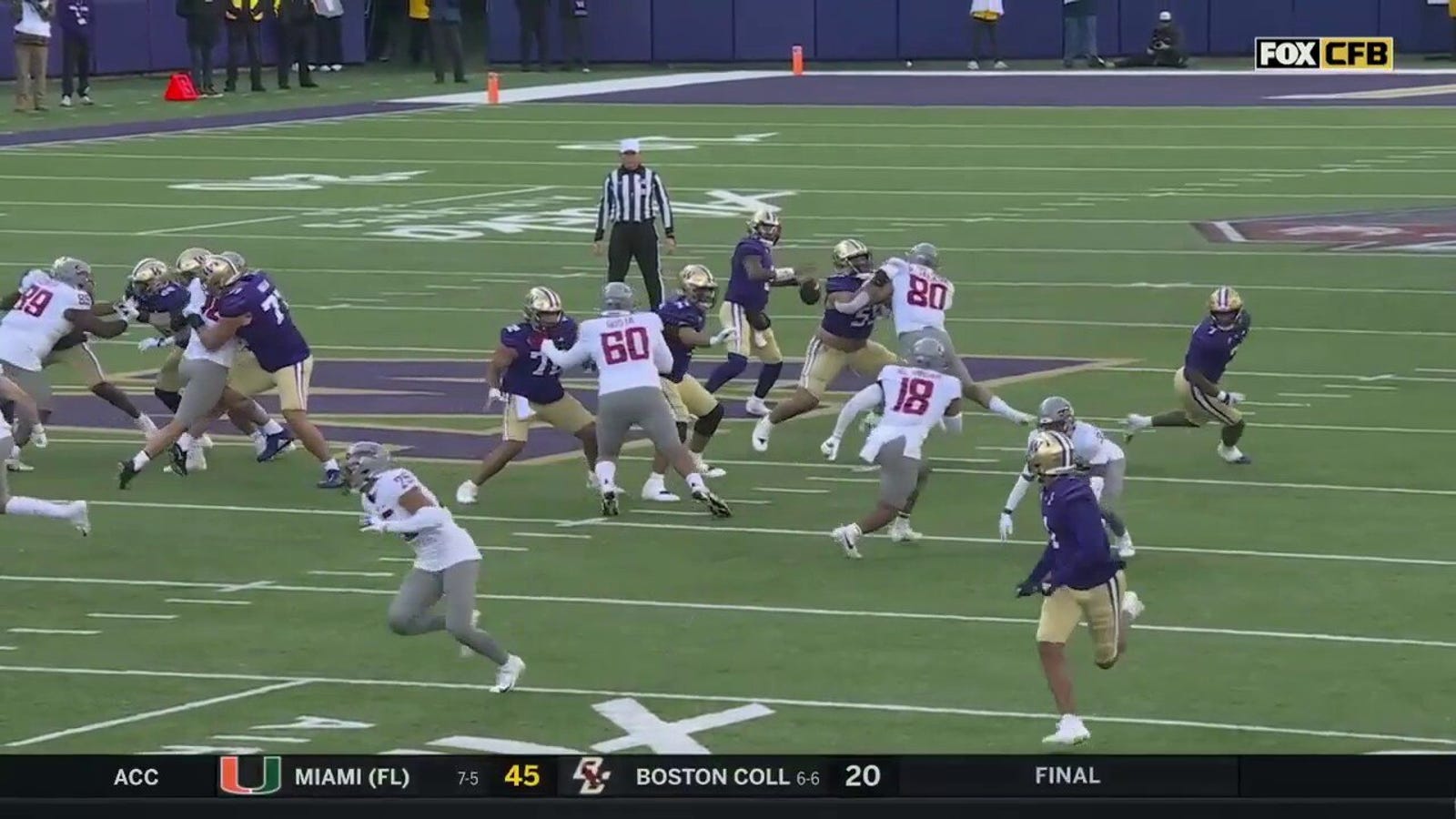 Washington's Michael Penix Jr. throws a DEEP 40-yard TD to Rome Odunze against Washington State