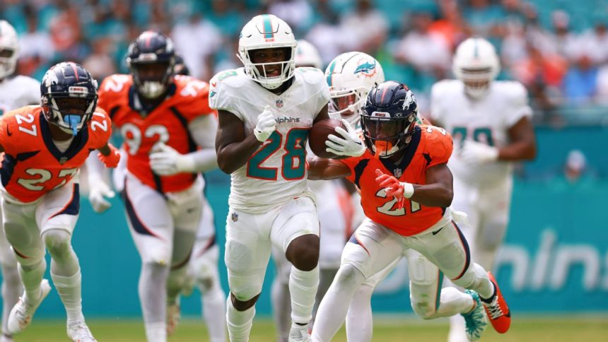 Dolphins activate rookie RB Achane (knee) off IR