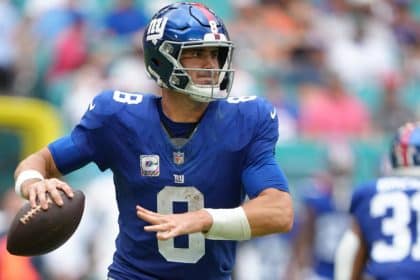 Giants GM: Jones is '24 starting QB when healthy