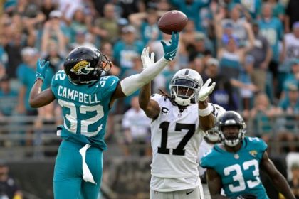 Jaguars CB Campbell (hamstring) out vs. Texans