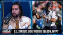 Nick not ready to name C.J. Stroud MVP, surpassed RGIII, Cam as GOAT rookie season | What's Wright?