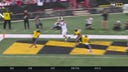 Penn State's Tyler Warren makes an UNREAL 8-yard TD reception to grab a 21-7 lead over Maryland