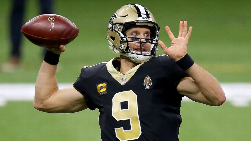 Retired QB Brees can only throw left-handed now