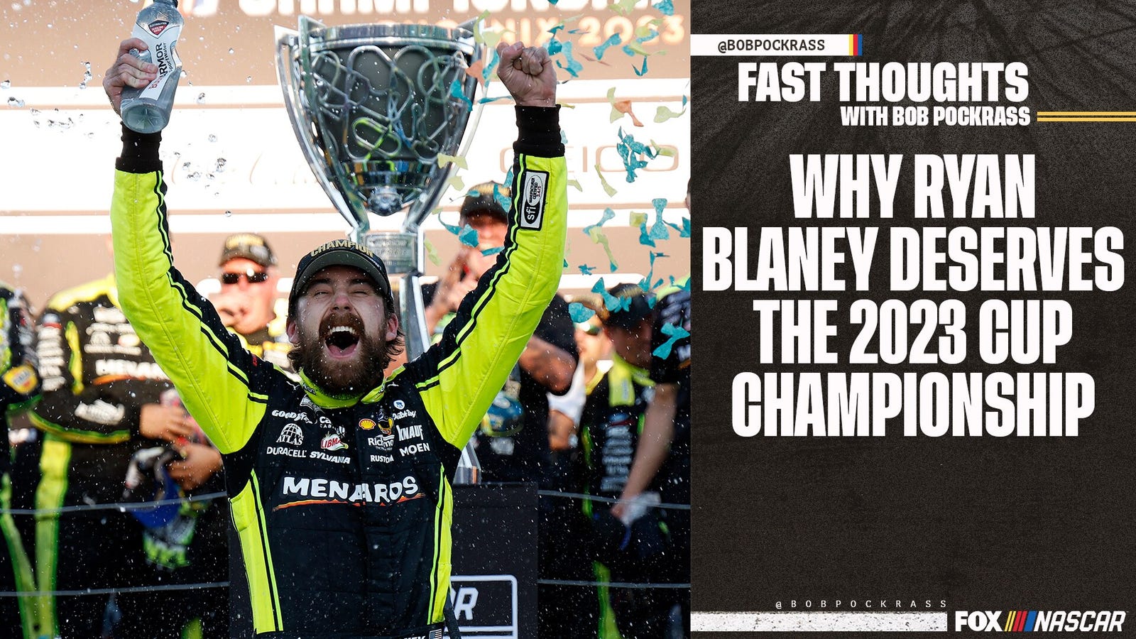 Why Ryan Blaney deserves the 2023 Cup Championship 