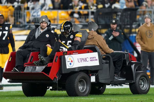 Source: Steelers' Holcomb (knee) out for season