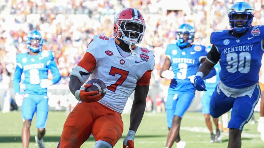 Clemson wins Gator Bowl behind RB's record day