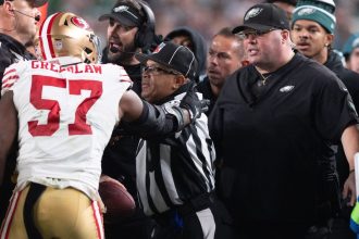 Eagles' Big Dom bumped from bench after scuffle